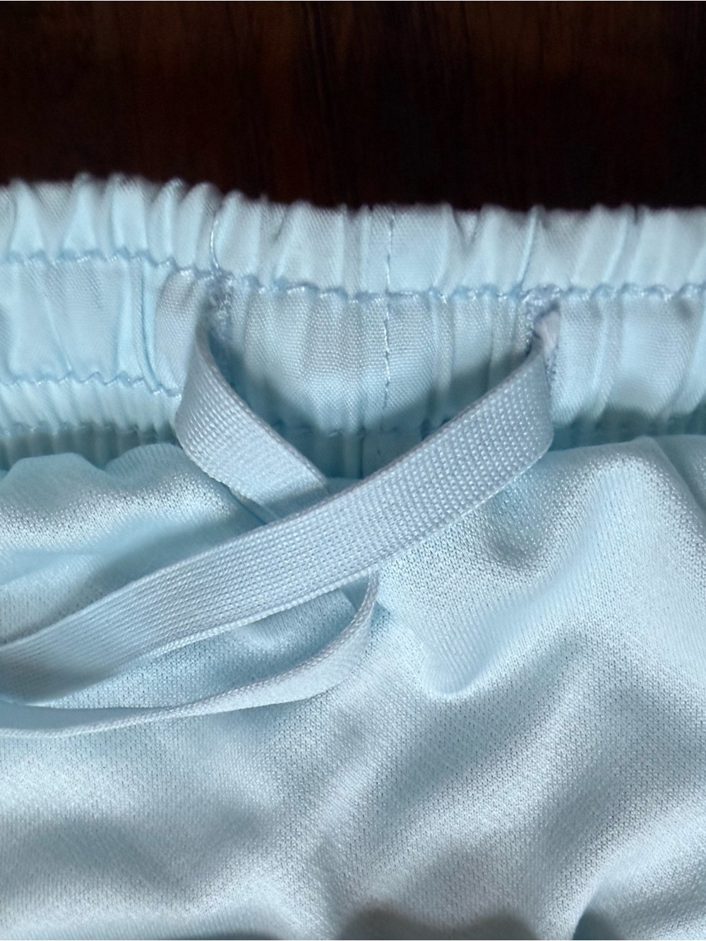 Nike Dri Fit Light / Ice Blue Performance Lined Running Shorts, XS - Picture 7 of 8